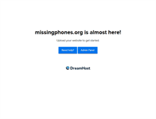 Tablet Screenshot of missingphones.org